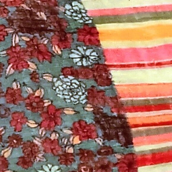 26" by "84 COLORFUL PRINT BEACH SCARF, SORONG - Picture 2 of 4